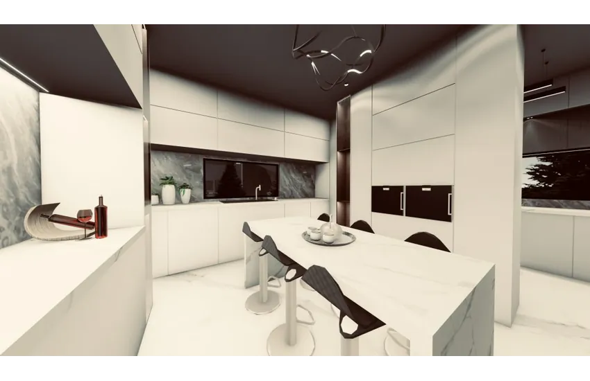 رندر آشپزخانه(نرم افزار لومیون)