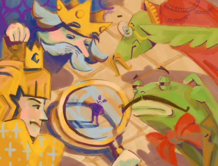 ۱ فریم از تصویرسازی داستان کودک اتفاق عجیب