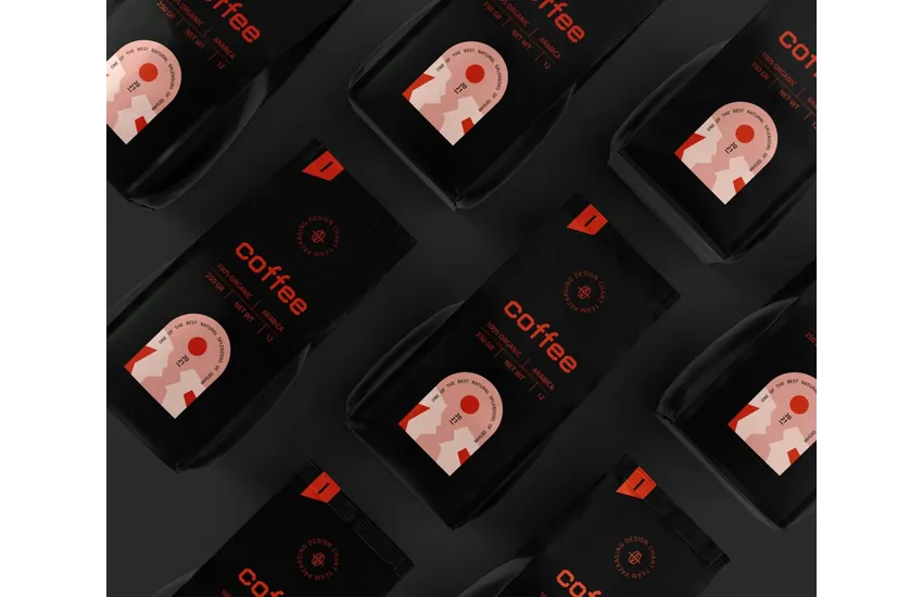 3-بسته بندی برای یک برند قهوه