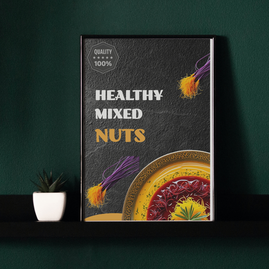 پوستر مربوط به شرکت خارجی بسته بندی زعفران