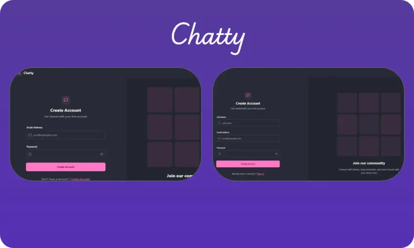 3- برنامه چت بی‌درنگ مدرن maz-chat