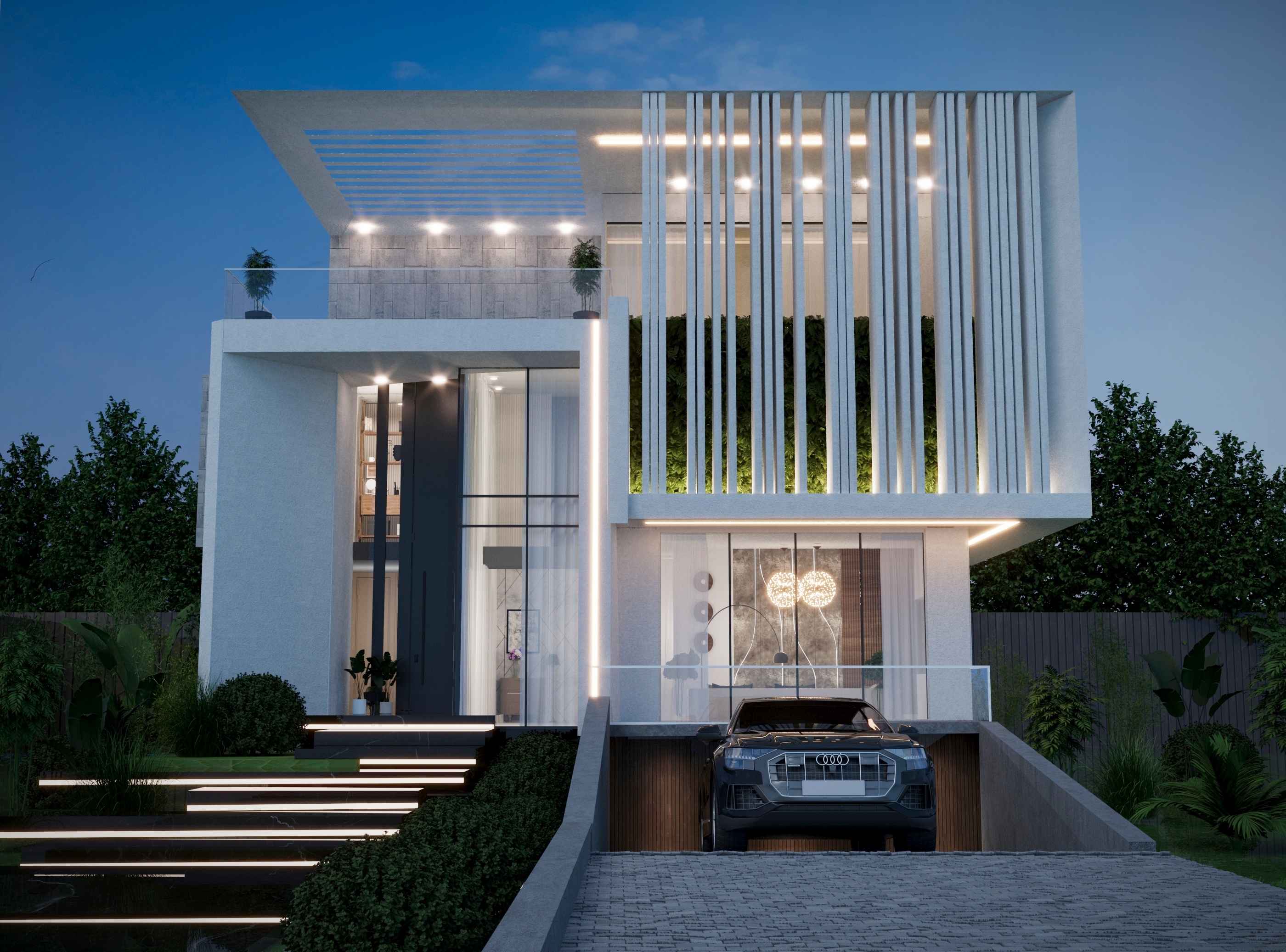 طراحی ویلای مدرن 