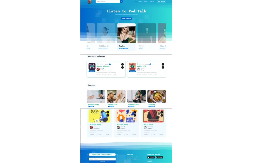 سایت معرفی پادکست ها