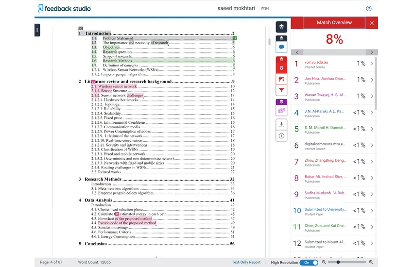 سنجش سرقت ادبی (Plagiarism)