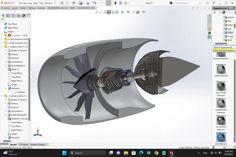 طراحی مفهومی و بهینه سازی آیرودینامیکی اجزای کلیدی توربوفن