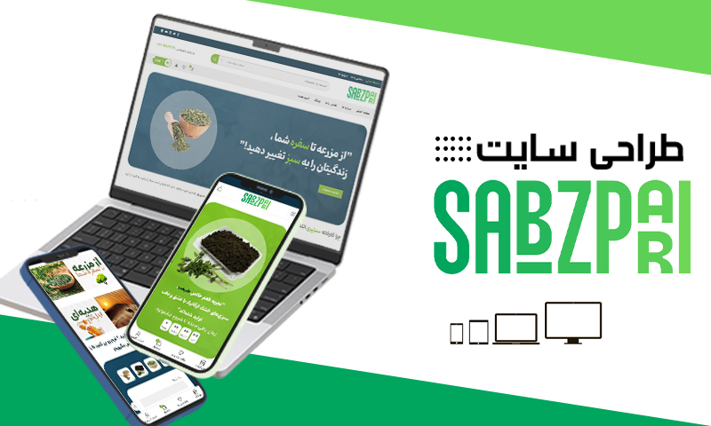 نمونه کار وبسایت کارخانه سبزی خشک کنی سبز پری