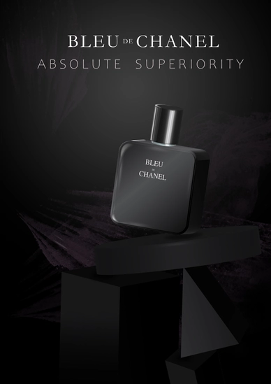 طراحی پوستر عطر بلو د چنل