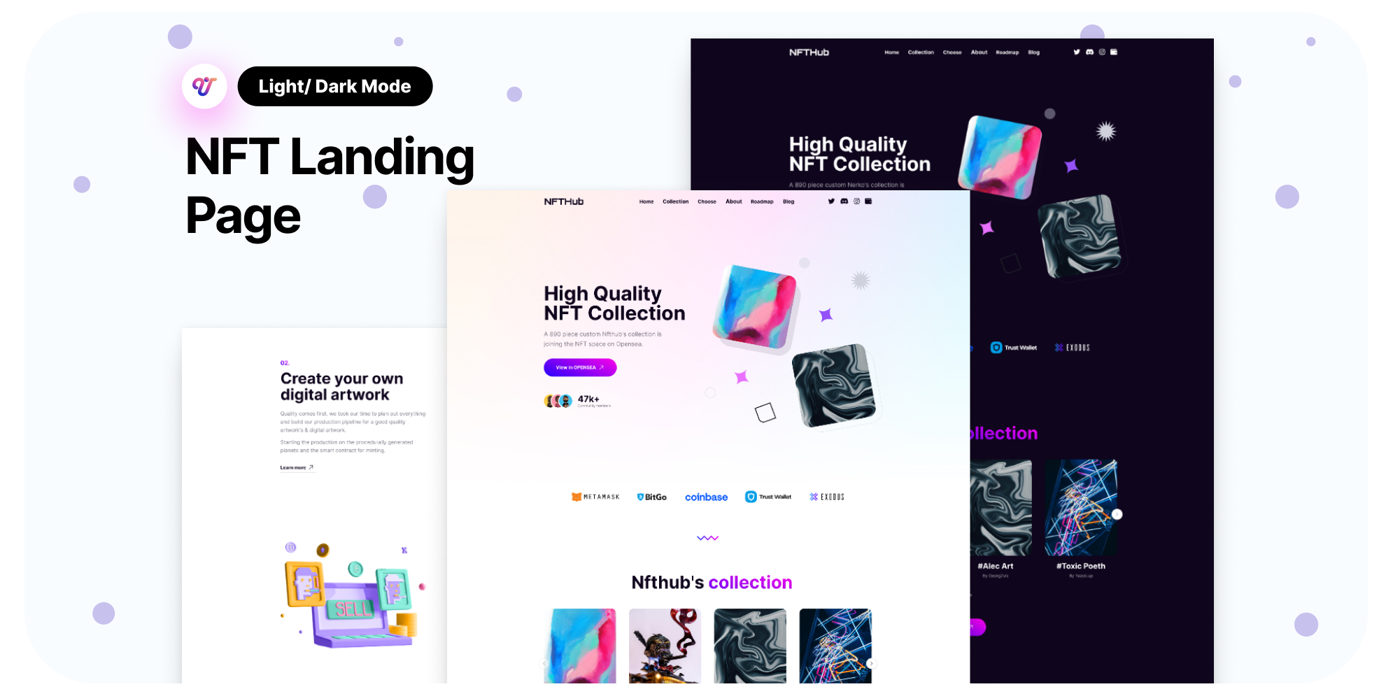 لندینگ پیج مینیمالیست ترند روز