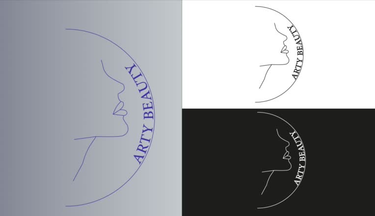 طراحی لوگو برای پیج ARTY BEAUTY