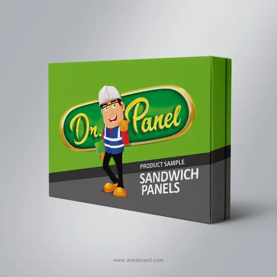 طراحی کاراکتر و جعبه نمونه محصول