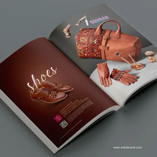 طراحی کاتالوگ دو زبانه