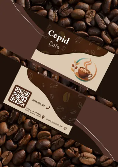 طراحی کارت ویزیت کافی‌شاپ Cepid