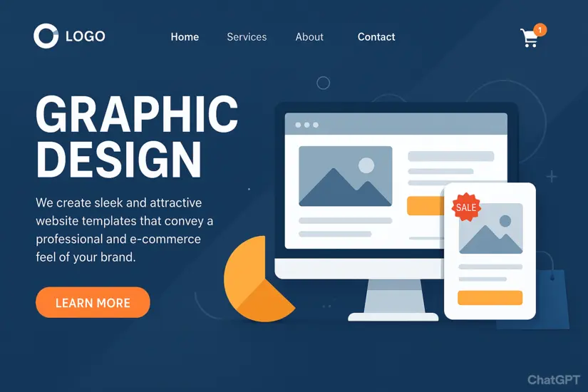 طراحی تصویر زمینه برای قالب سایت فروشگاهی