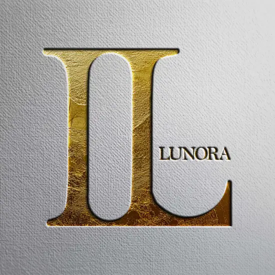 طراحی لوگو مینیمال برند Lunora