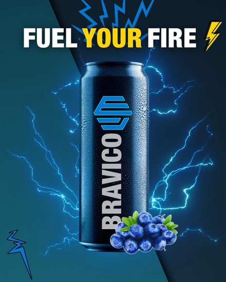 طراحی تصویر تبلیغاتی نوشیدنی انرژی‌زا