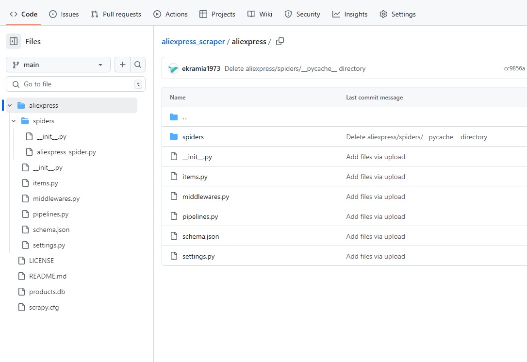 استخراج و بروز رسانی داده های محصولات از AliExpress