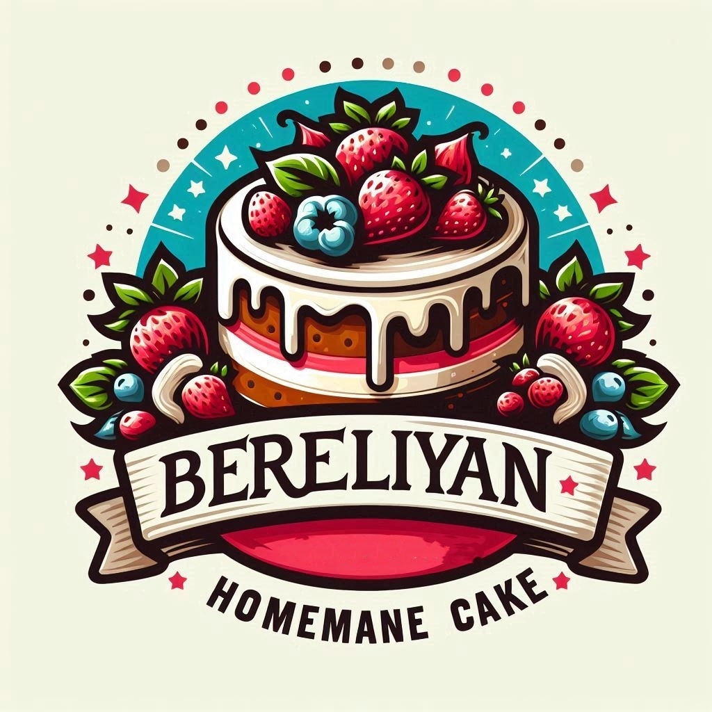 طراحی لوگو برای کیک خانگی برلیان