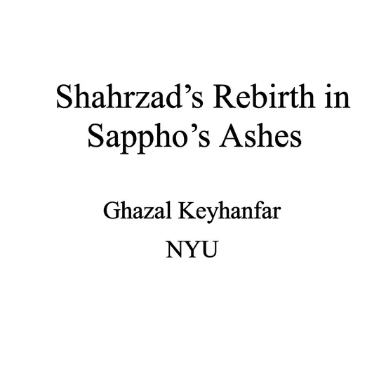 شهرزاد قصه های هزار و یک شب که بود؟