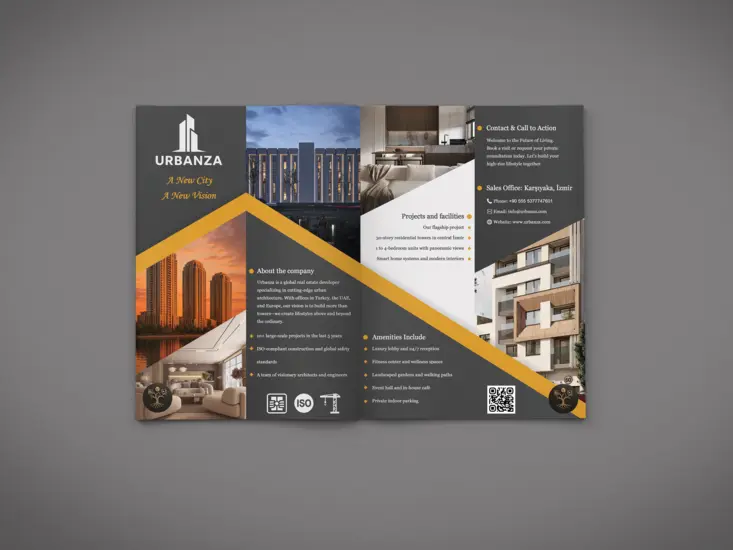 5-طراحی کارت ویزت، بروشور و پوستر شرکت Urbanza