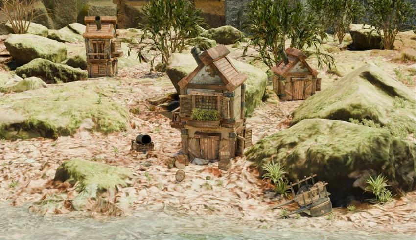 مدلسازی جزیره و خانه