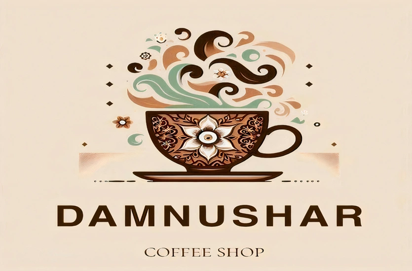 طراحی لوگو برای کافی شاپ دمنوشار