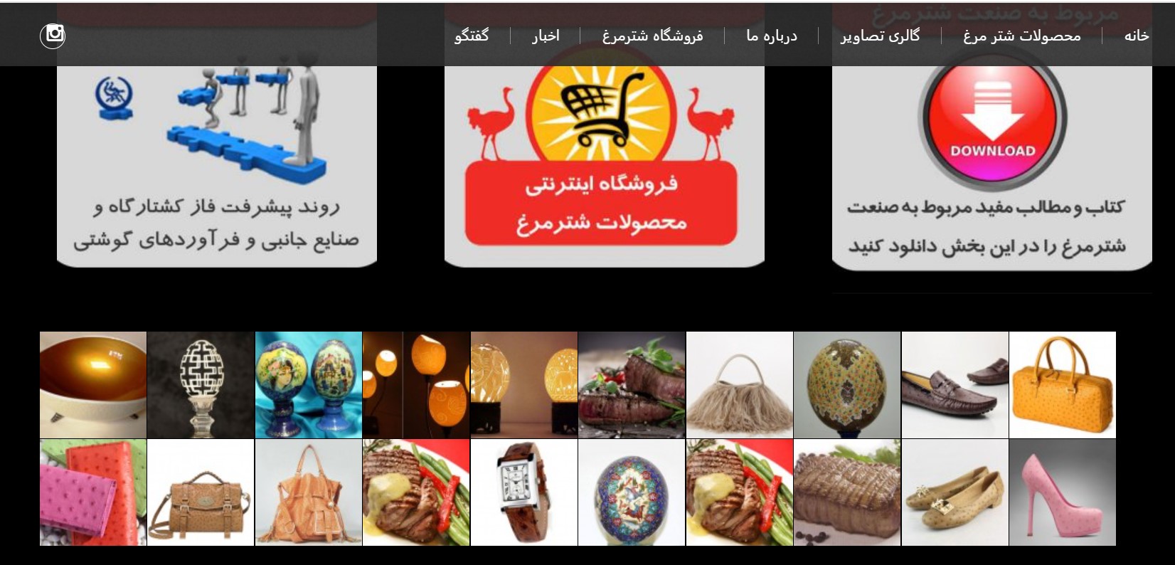 طراحی سایت شرکت سیمرغ پروران پارسه