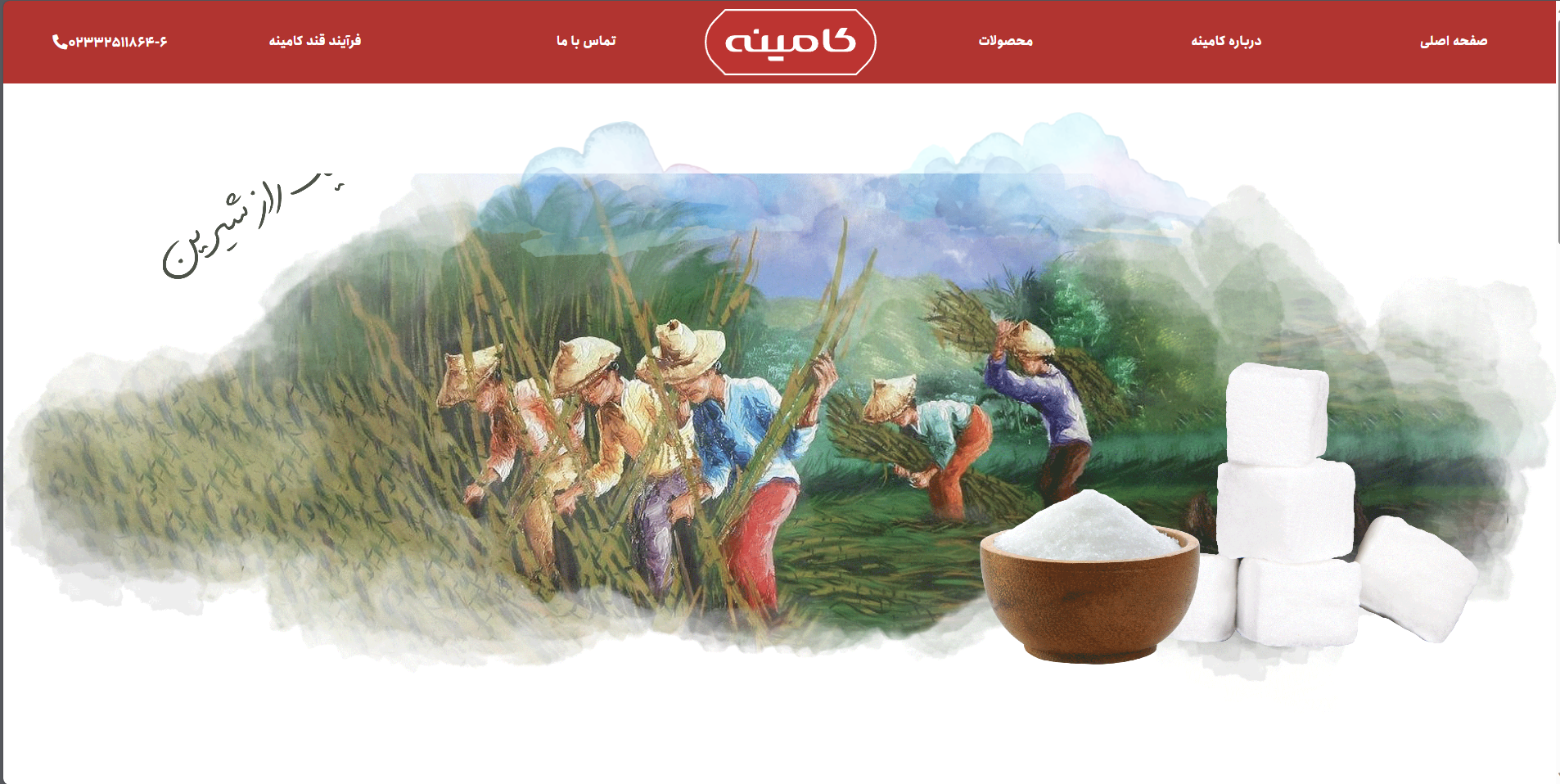 طراحی سایت شرکتی کامینه