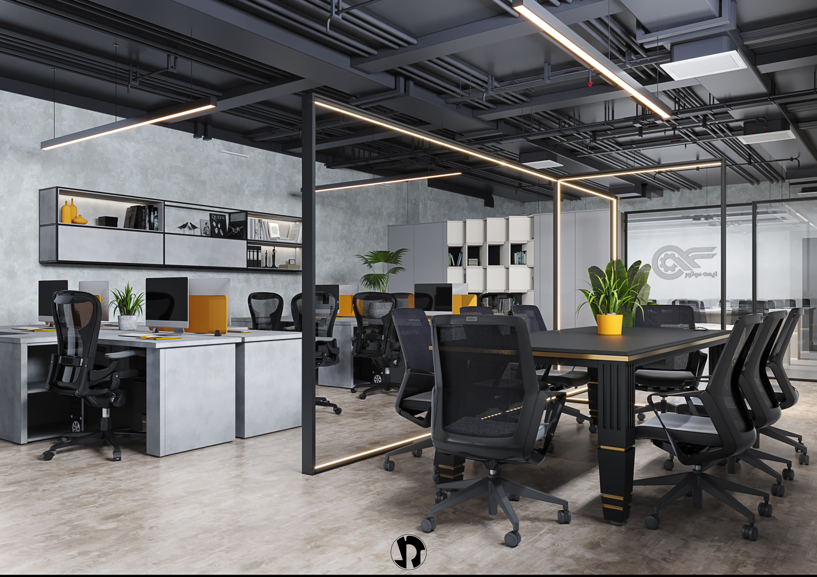 طراحی داخلی قسمت اداری کارخانه