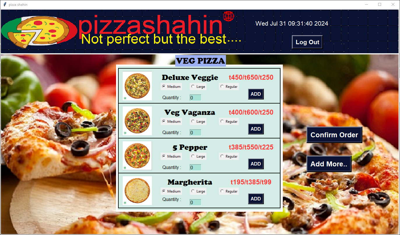 سفارش پیتزا