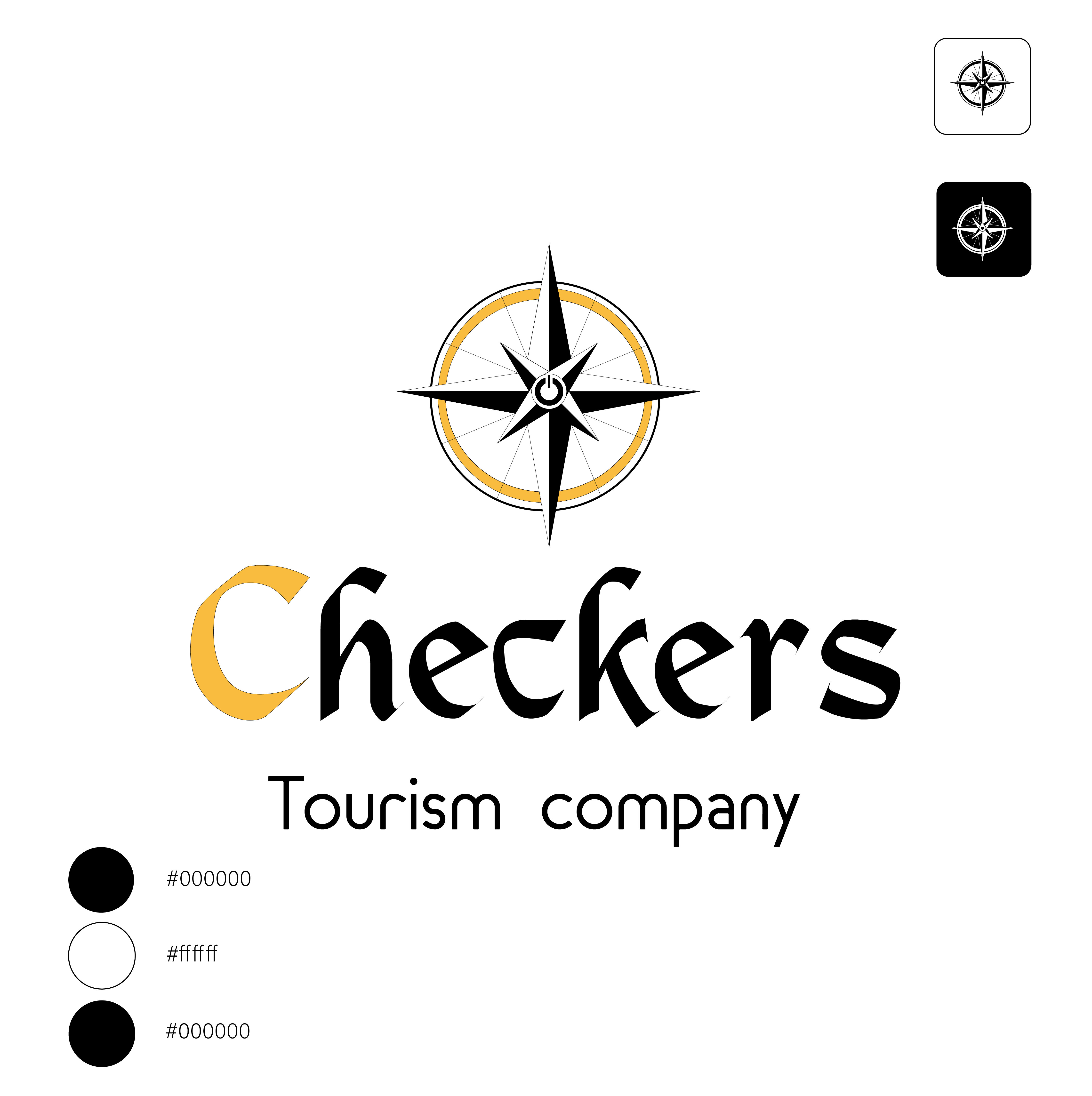 طراحی لوگو برای شرکت گردشگری به نام Checkers