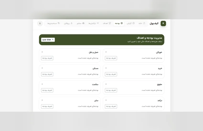 6-وب اپلیکیشن مدیریت مالی شخصی با هوش مصنوع